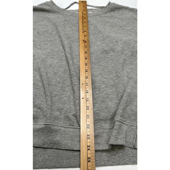 WE THE FREE PEOPLE Sweatshirt Womens Small Light Gray Oversized Camden Pullover - Picture 5 of 7